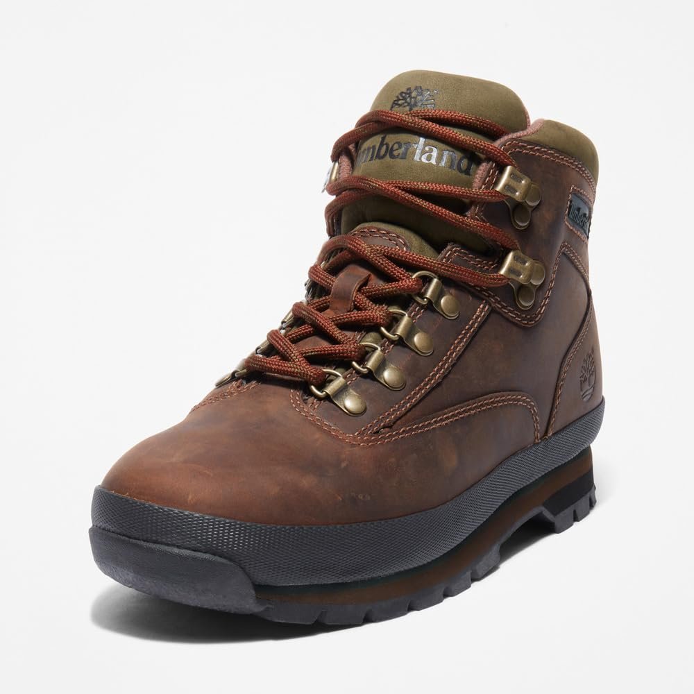 Трекинговые ботинки Timberland Euro Hiker кожаные, коричневые, фото №11