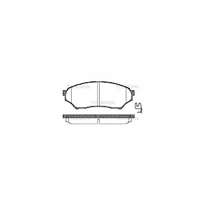 Комплект гальмівних колодок, дискове гальмо TRISCAN 8110 42015 для MITSUBISHI передня вісь - Фото 1