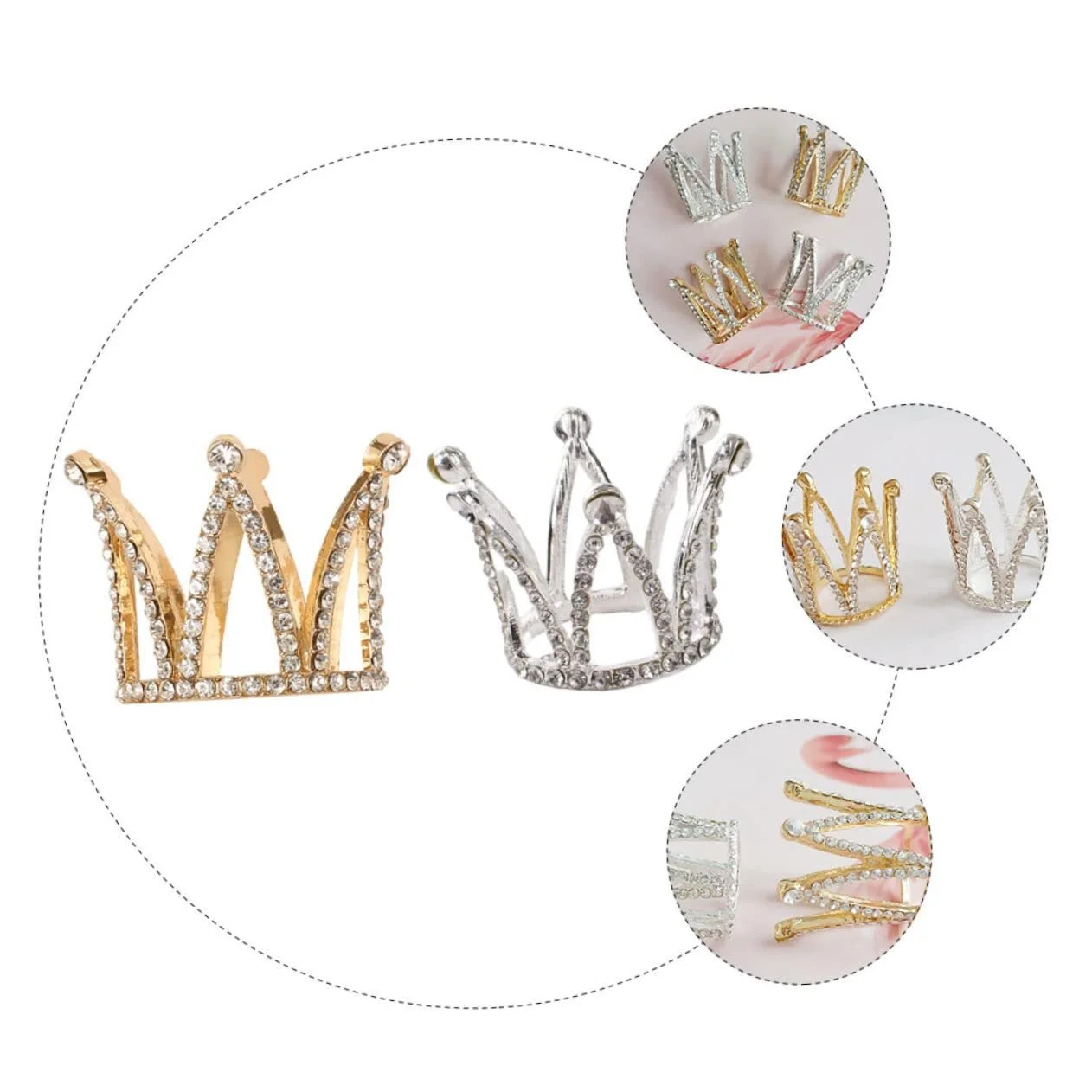 Подставка для кистей FRCOLOR, 10 шт., хрустальная, для акриловых ногтей, для лака, для украшения ногтей, для страз, для украшения тортов, винтажная, из хрустального сплава, фото №7