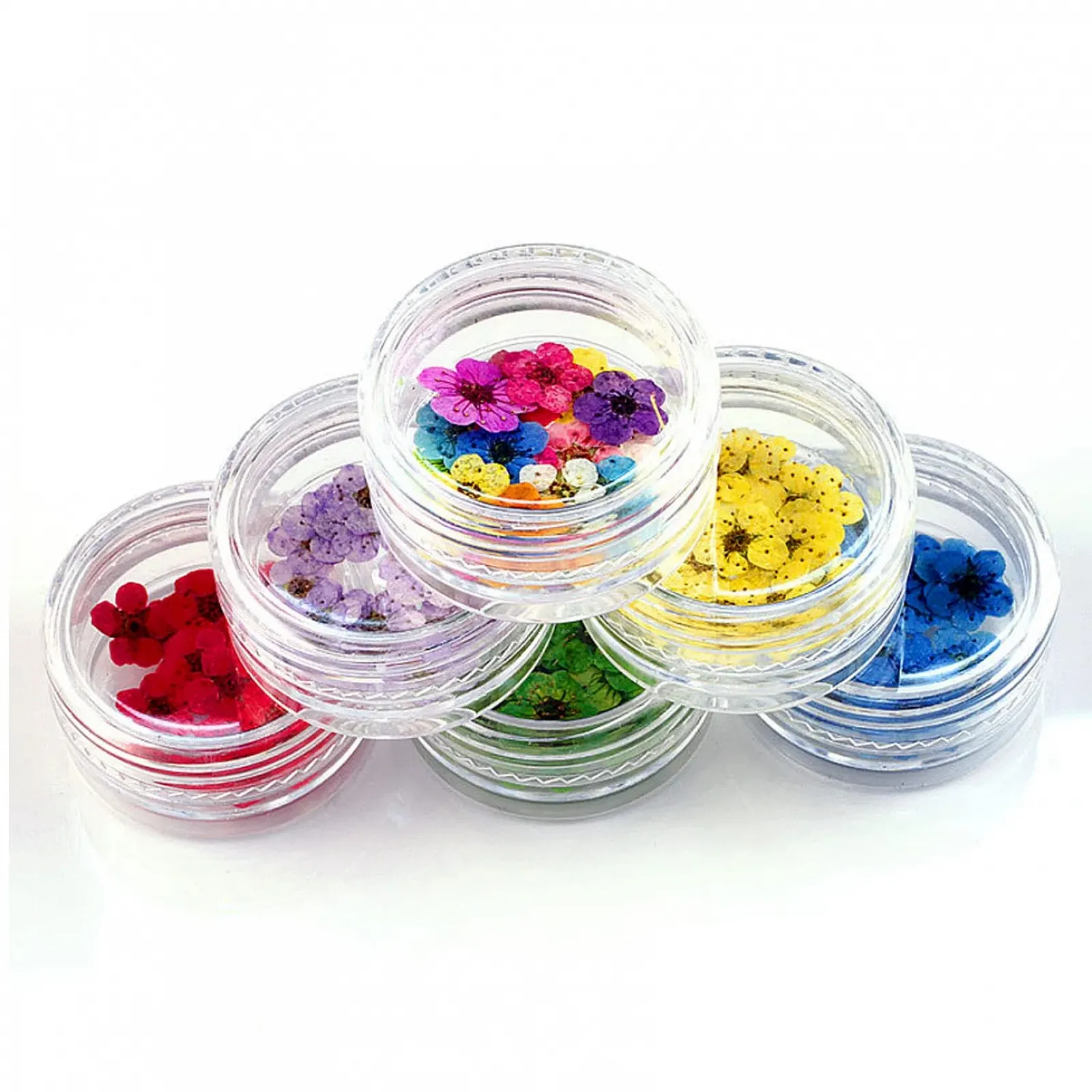 Сушені квіти для нігтів, сушені квіти з смоли, 16 штук, фото №4