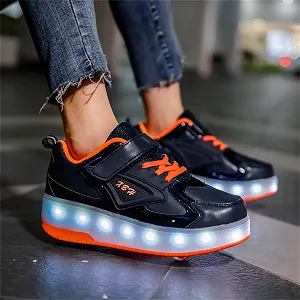 Детская обувь с колесиками LED Светящаяся обувь Спортивная обувь для улицы Мигающая обувь Обувь для скейтборда Кроссовки synthetic.ua - Фото 1