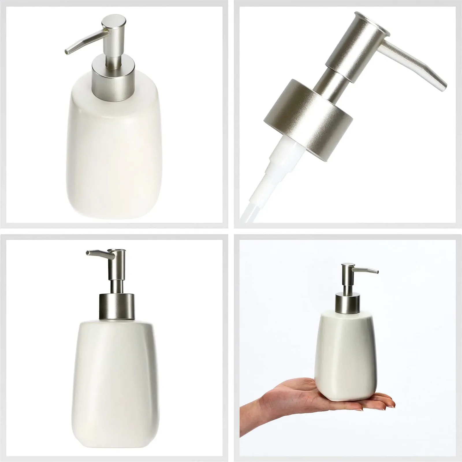 Набор аксессуаров для ванной комнаты KADAX 2 шт. Стакан и Диспенсер белый, фото №4 Набор аксессуаров для ванной комнаты KADAX 2 шт. Стакан и Диспенсер белый, фото №4