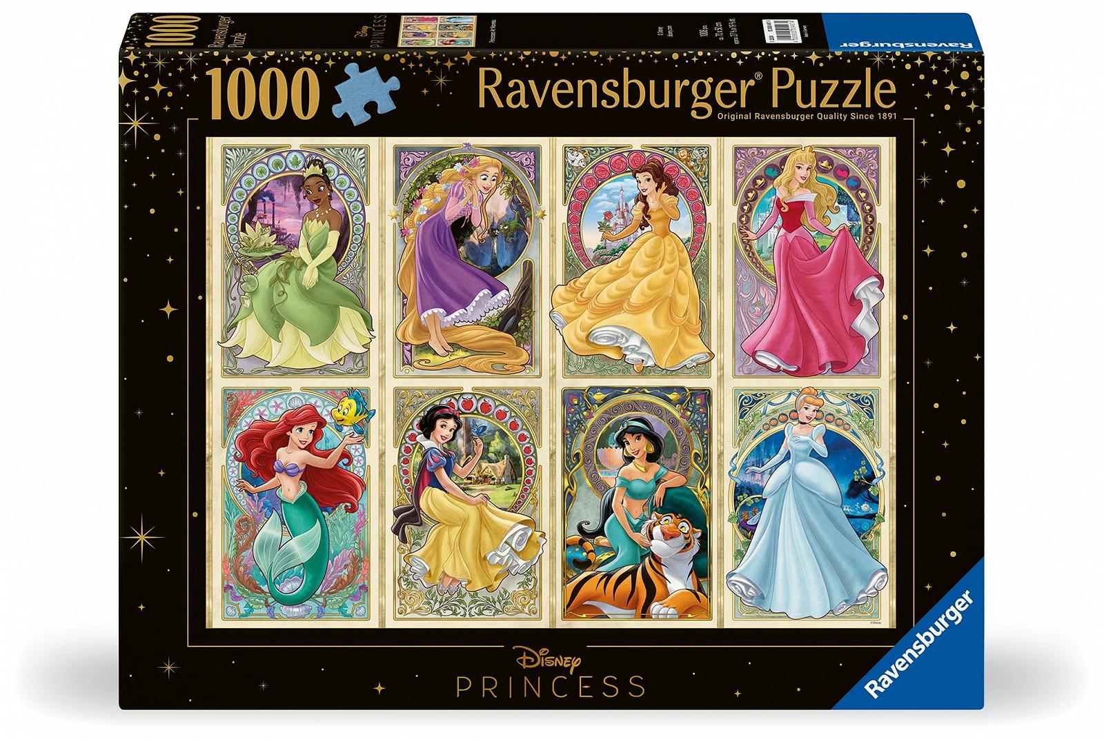 Пазл Ravensburger 12000497 Disney Nouveau Art Princesses 1000 елементів, фото №1