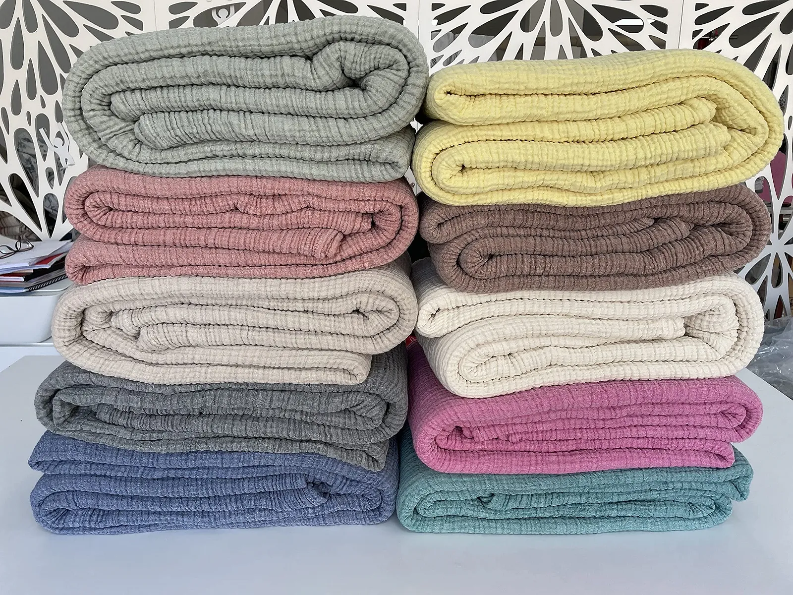 Муслінове покривало BONPERLA 100% бавовна 4 шари Коричневий (Стандартні наволочки 50x70 см), фото №9 Муслінове покривало BONPERLA 100% бавовна 4 шари Коричневий (Стандартні наволочки 50x70 см), фото №9