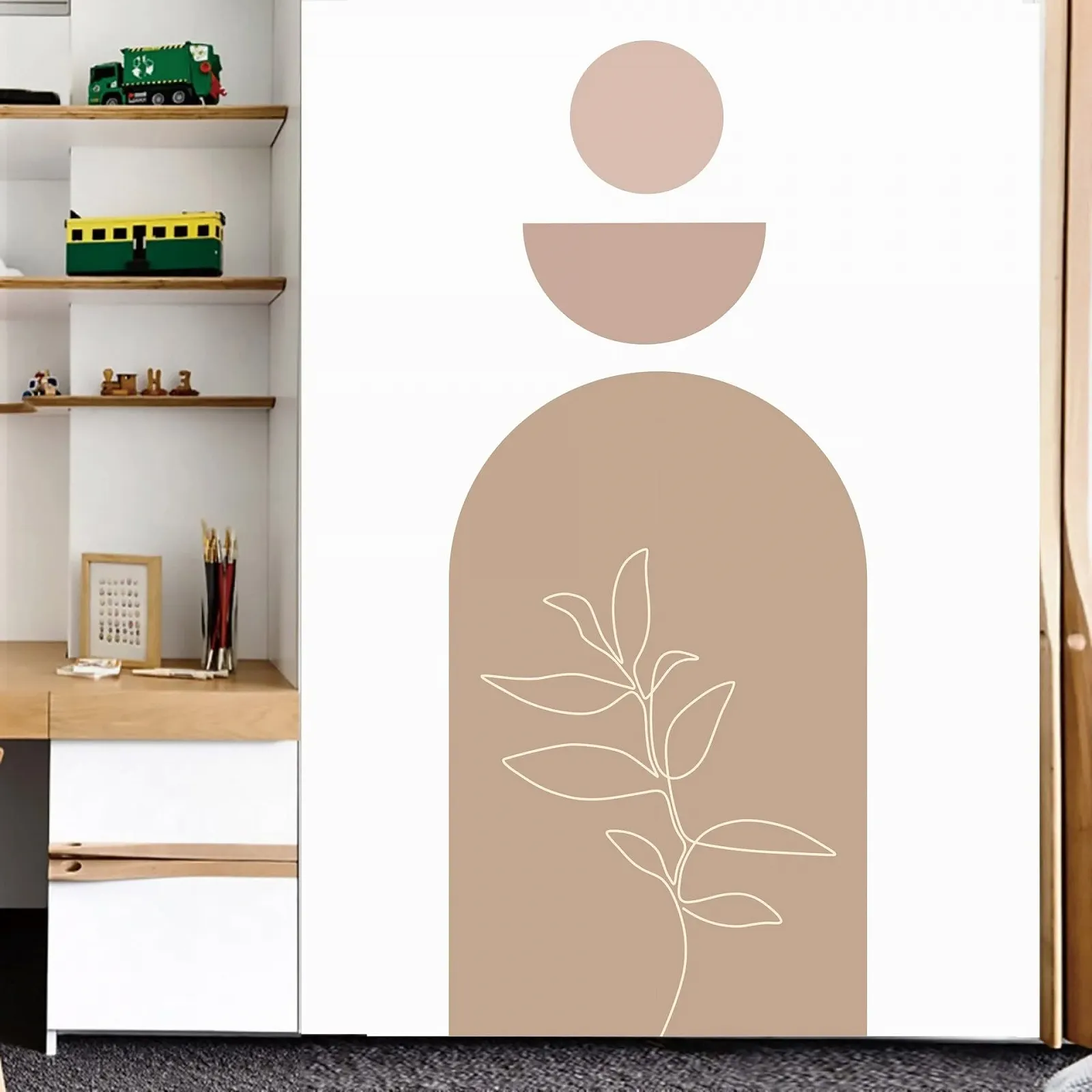 Наклейка на стіну Herfair Boho Напівкруглі геометричні арки самоклеючі для дитячої (#3), фото №5 Наклейка на стіну Herfair Boho Напівкруглі геометричні арки самоклеючі для дитячої (#3), фото №5