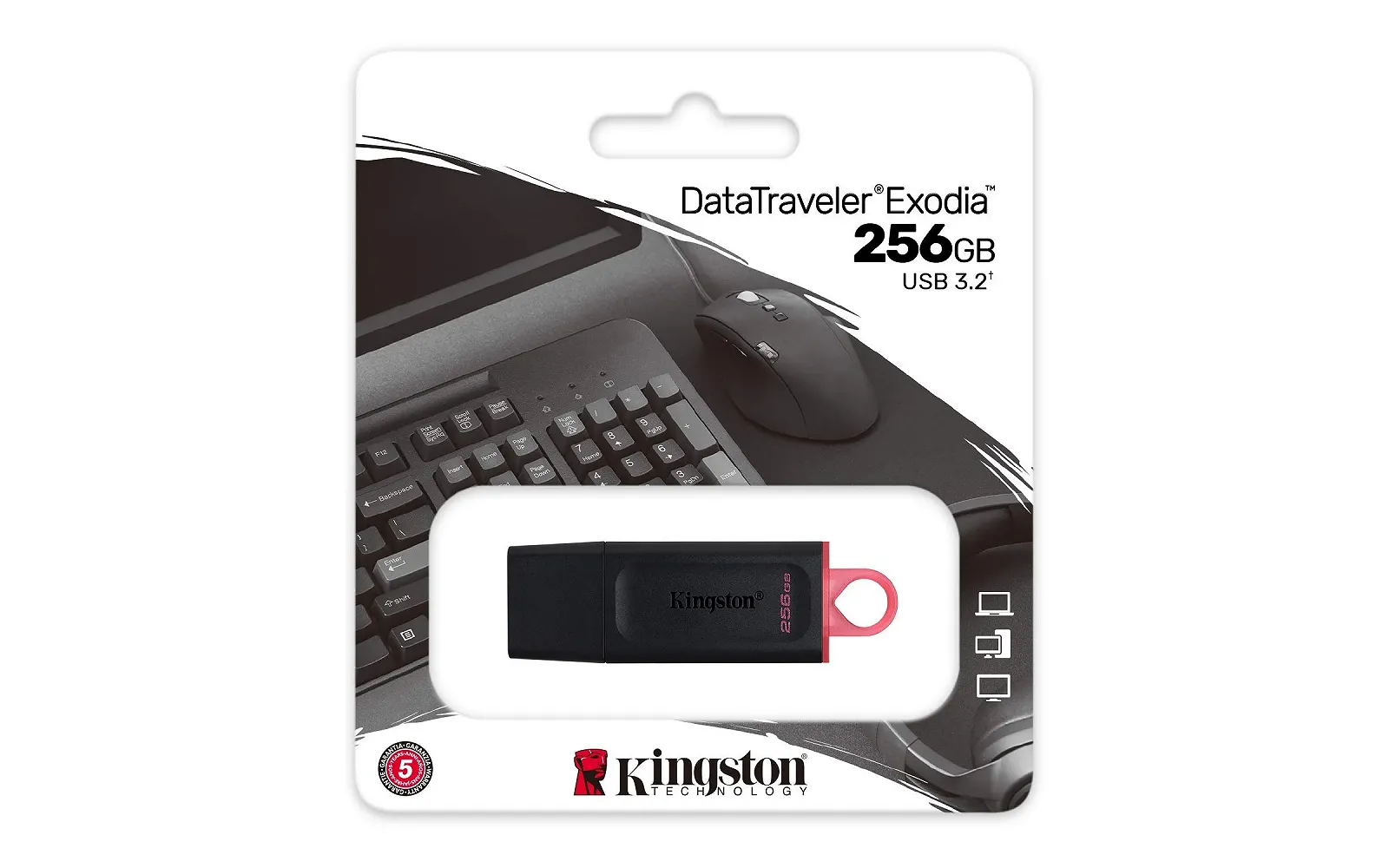 USB-флеш-накопичувач Kingston DataTraveler Exodia DTX/256GB USB 3.2 Gen 1 Black, фото №3 USB-флеш-накопичувач Kingston DataTraveler Exodia DTX/256GB USB 3.2 Gen 1 Black, фото №3