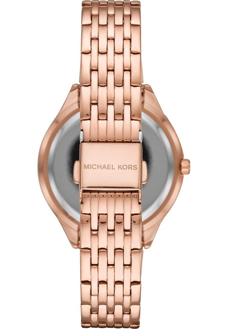 Женские кварцевые часы Michael Kors Mindy с браслетом из нержавеющей стали или кожаным ремешком, фото №4