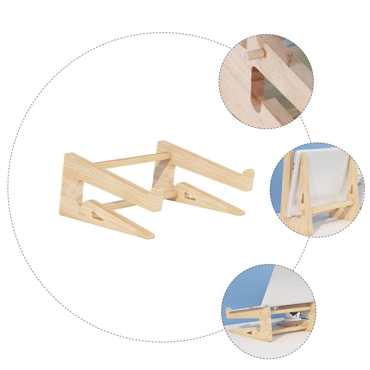 Подставка для ноутбука Деревянная Массивная Эргономичная Подставка для ноутбука для лучшей осанки и комфорта, фото №3 Подставка для ноутбука Деревянная Массивная Эргономичная Подставка для ноутбука для лучшей осанки и комфорта, фото №3