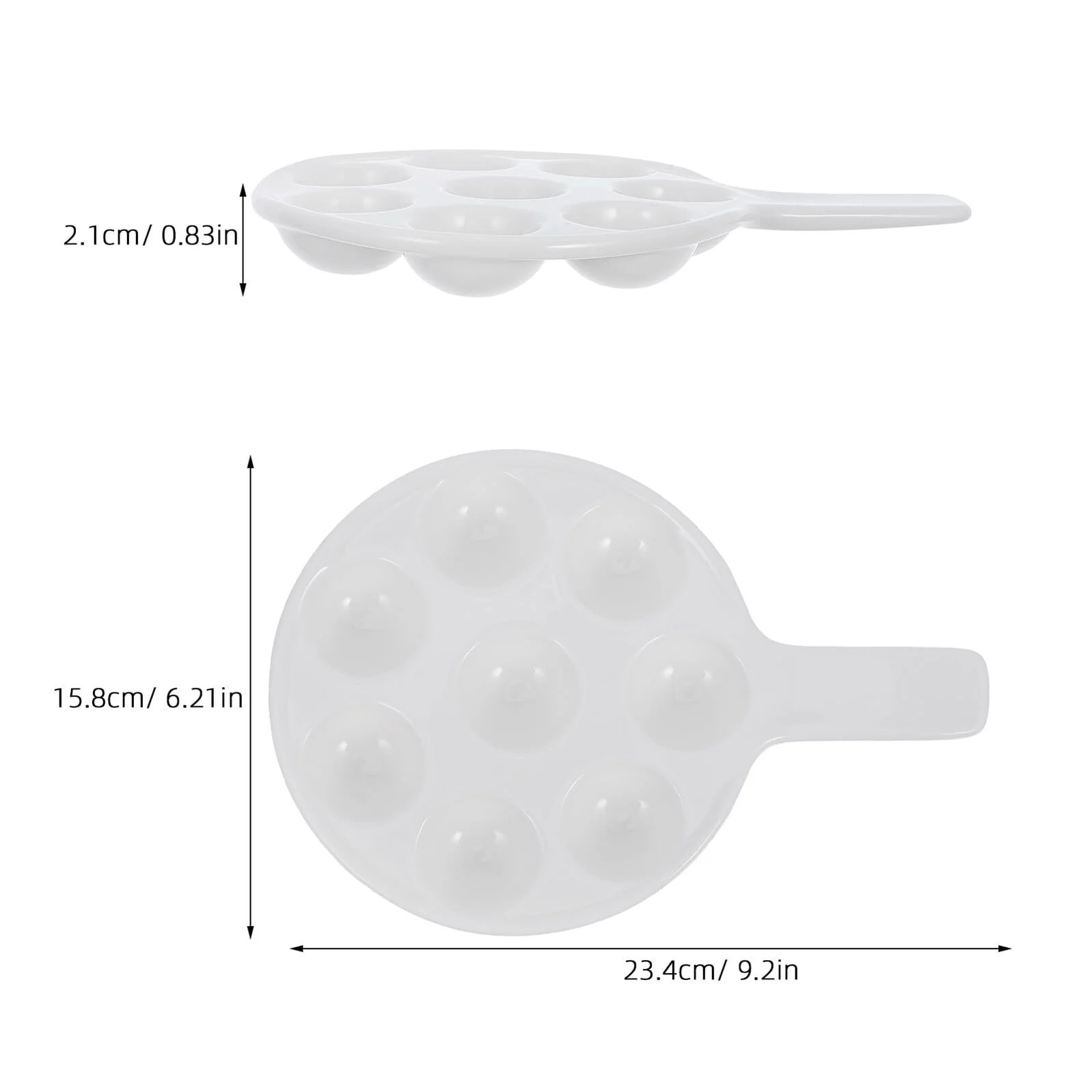 Форма для запікання равликів Керамічна велика кругла з ручками зносостійка, фото №6