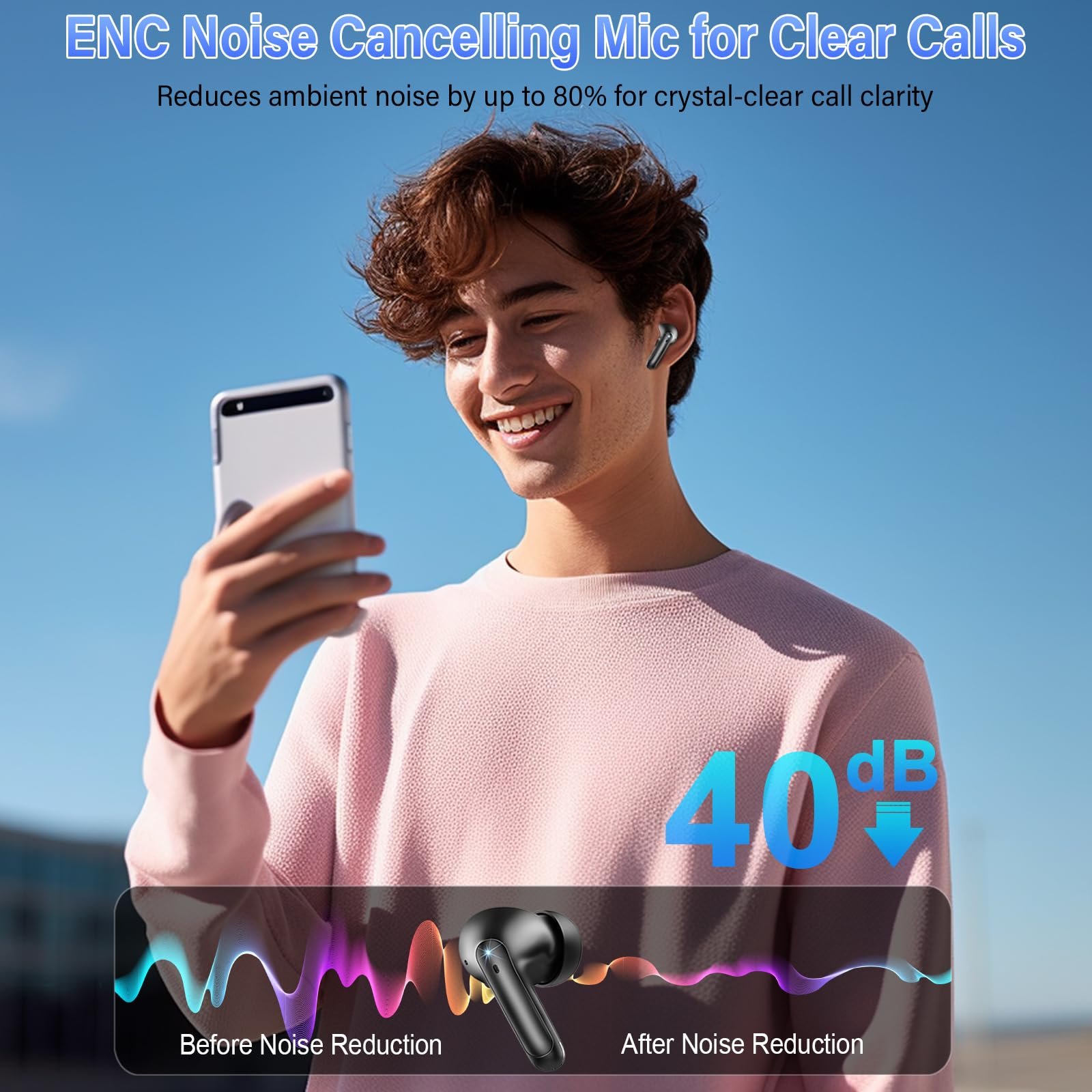 Навушники для миттєвого перекладу Dbasne, багатофункціональний, фото №9