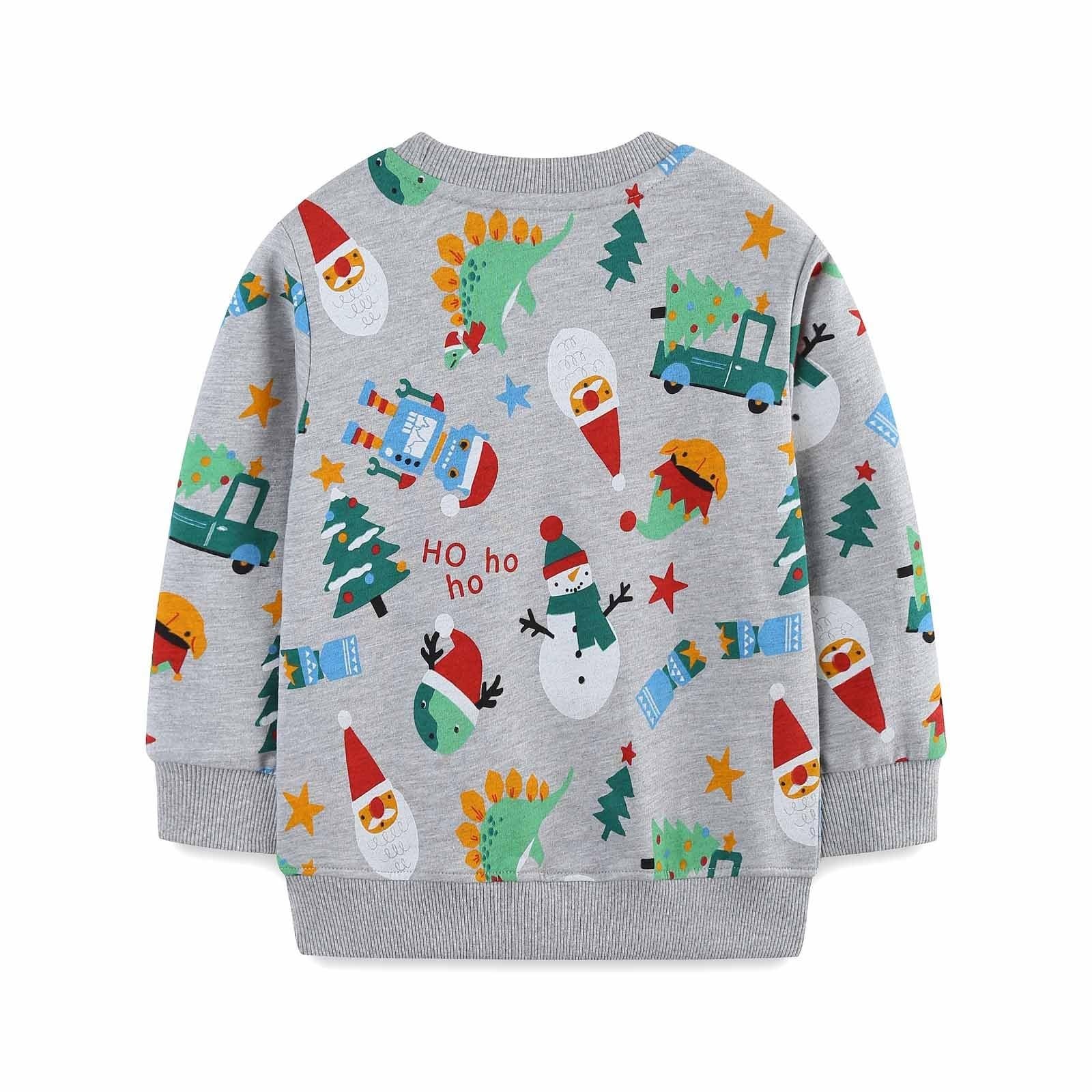 Рождественский джемпер Generisch для мальчиков, детский свитшот, теплый, повседневный, рождественский джемпер для малышей, рождественский джемпер с круглым вырезом, хлопковые теплые топы для детей 1-7 лет, размер 92-125, фото №2 Рождественский джемпер Generisch для мальчиков, детский свитшот, теплый, повседневный, рождественский джемпер для малышей, рождественский джемпер с круглым вырезом, хлопковые теплые топы для детей 1-7 лет, размер 92-125, фото №2