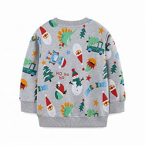 Рождественский джемпер Generisch для мальчиков, детский свитшот, теплый, повседневный, рождественский джемпер для малышей, рождественский джемпер с круглым вырезом, хлопковые теплые топы для детей 1-7 лет, размер 92-125 synthetic.ua - Фото 1