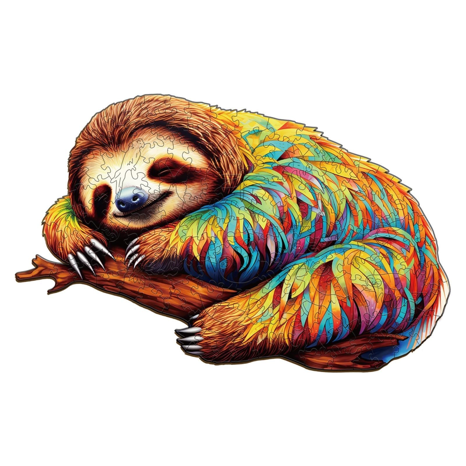Пазл Funnli Sloth Cosy 220 элементов деревянный 14+ 14.8 x 9.2 дюйма, фото №1 Пазл Funnli Sloth Cosy 220 элементов деревянный 14+ 14.8 x 9.2 дюйма, фото №1