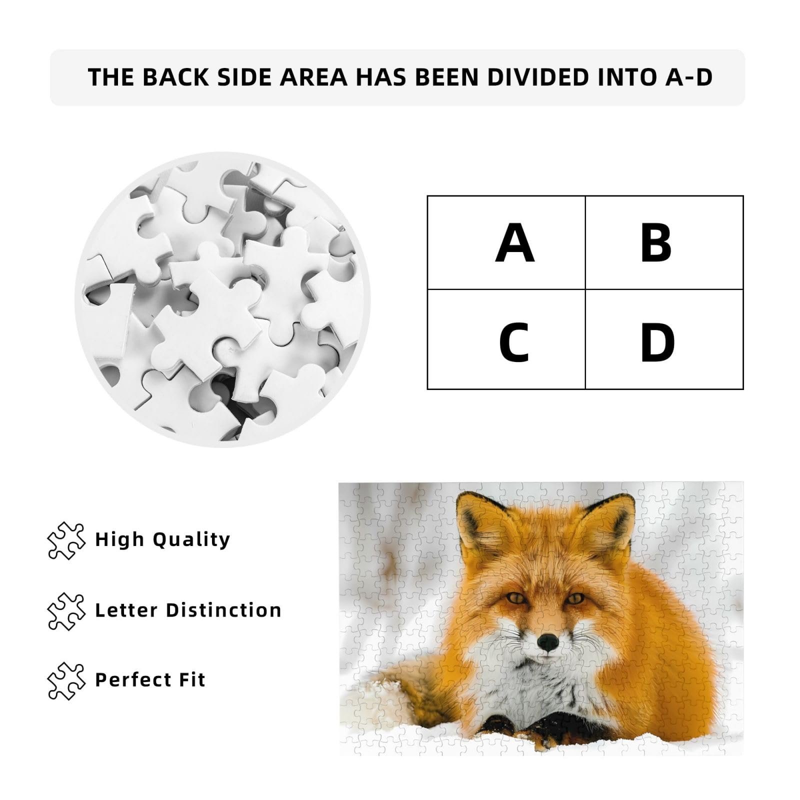 Пазл Phayah Yellow Fox 300 деталей 40 x 28 см, фото №6 Пазл Phayah Yellow Fox 300 деталей 40 x 28 см, фото №6