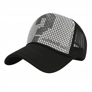 Бейсболка Вельветовая Унисекс с Пайетками Регулируемая Спортивная Байкерская - Фото 1