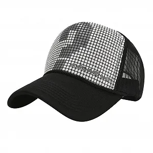 Бейсболка Вельветовая Унисекс с Пайетками Регулируемая Спортивная Байкерская - Фото 1