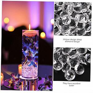 Стразы акриловые NUOBESTY 12 мм прозрачные, 500 шт synthetic.ua - Фото 1