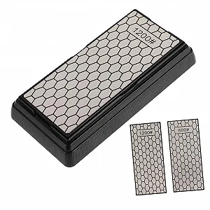 Точильний камінь Vaguelly алмазний двосторонній грубе та тонке заточування з нековзною основою - Фото 1