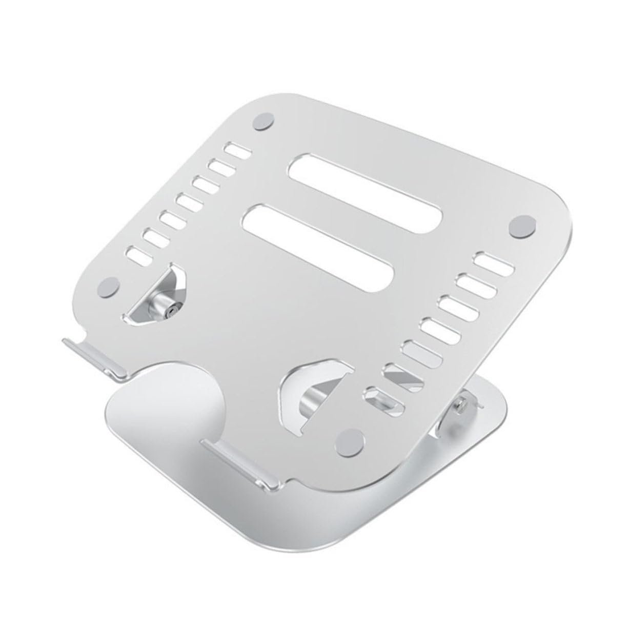 Подставка для ноутбука Алюминий Портативный Регулируемый Алюминиевый сплав для офиса и путешествий Эргономичный дизайн Устойчивая Серебристый, фото №1