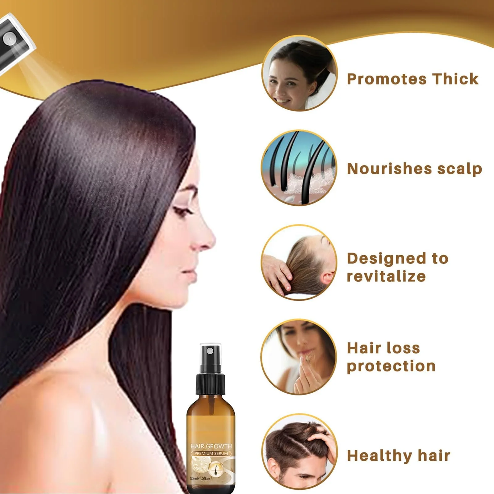 Сироватка для росту волосся Hppsctink, 30 мл, фото №5