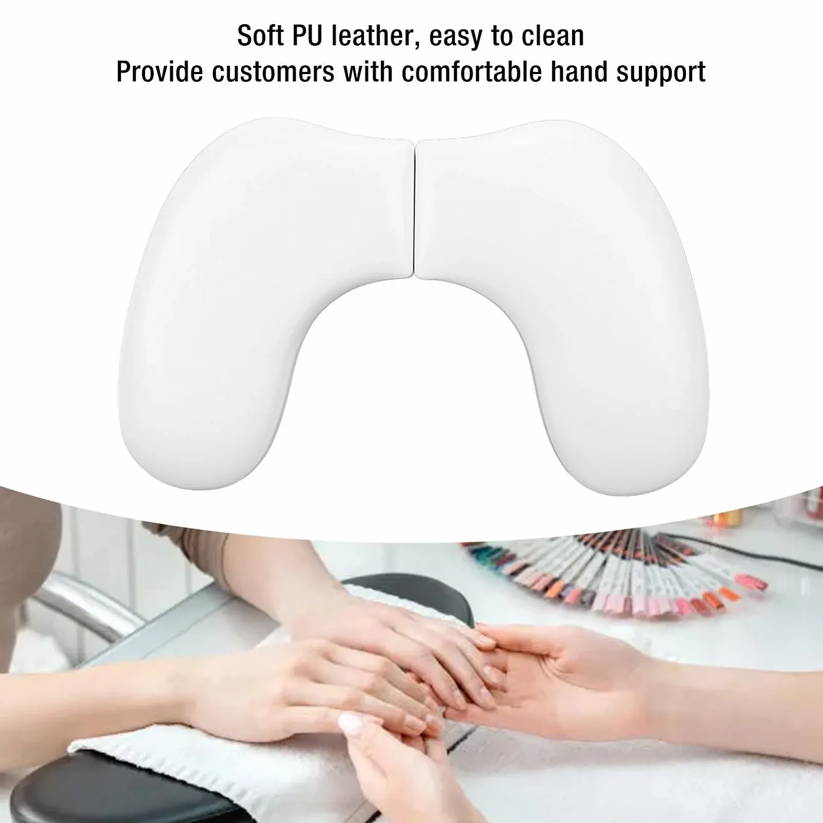 Підставка для рук Метелик зі штучної шкіри для манікюру, нековзна основа, фото №3