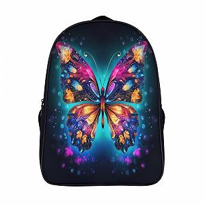 Рюкзак DPEOANEBN Butterfly 3D для дітей, великі шкільні ранці, подарунки до школи, 40x28x16 см - Фото 1