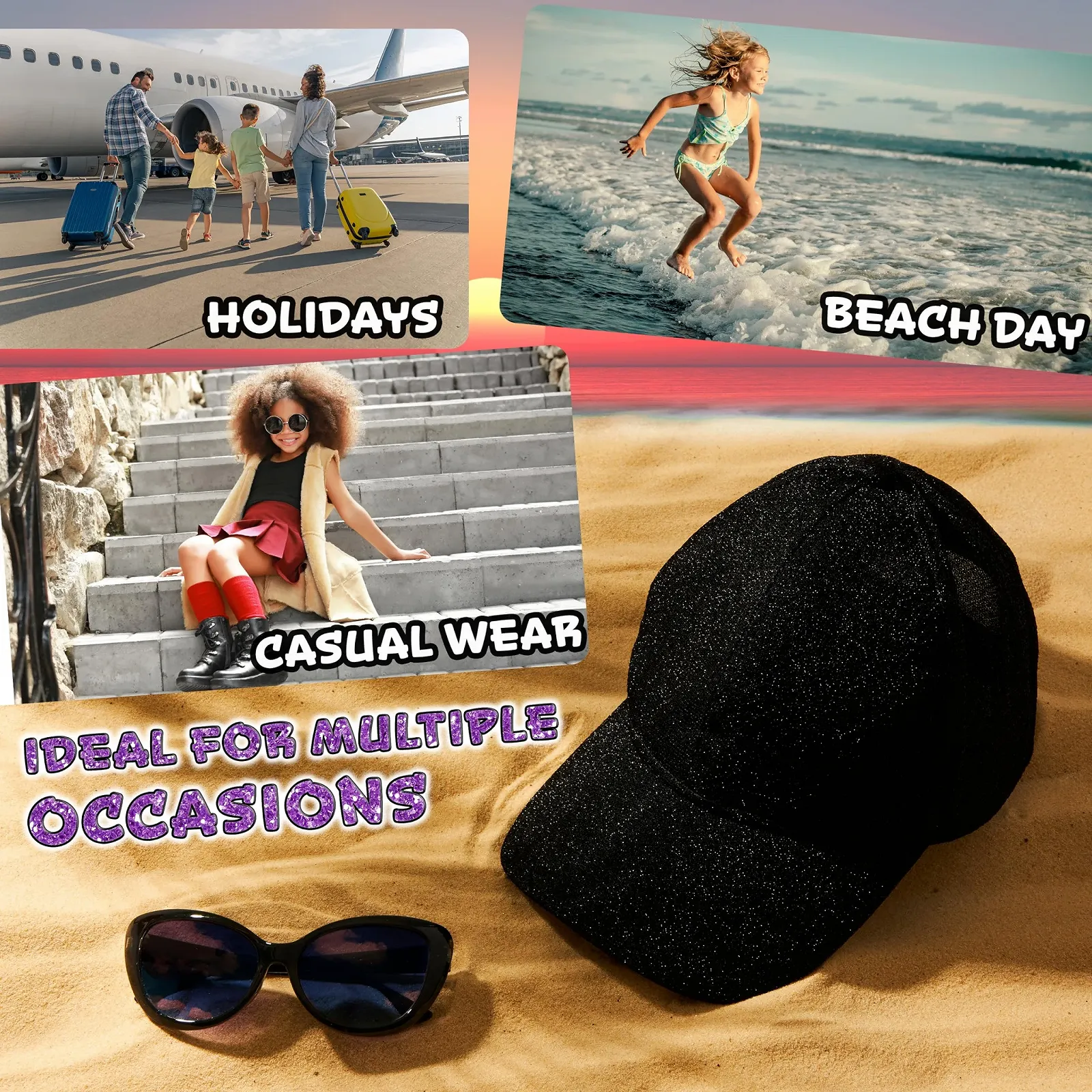 Набор кепка и солнцезащитные очки CityComfort 2 предмета регулируемая с защитой UV, фото №5