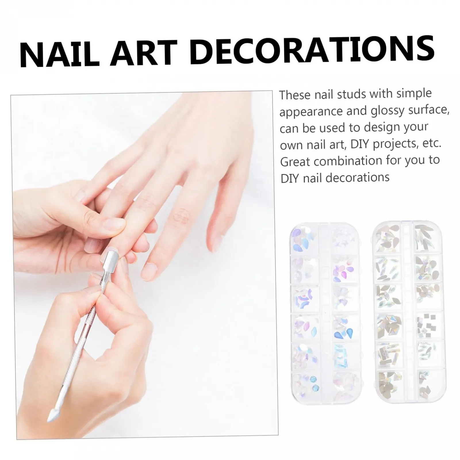 Прикраси для манікюру FRCOLOR, набір для манікюру, різнокольорові, фото №8