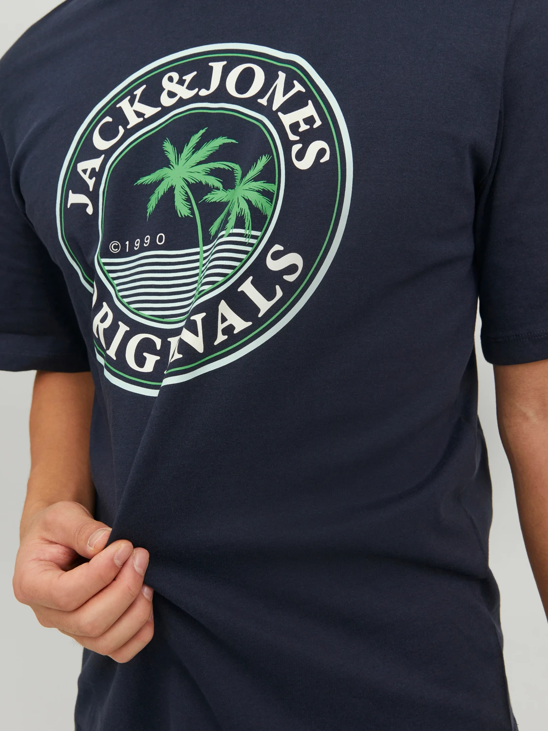 Футболка JORCODY SUMMER TEE SS CREW NECK 12235154- Blazer Jack&Jones Темно-синій S, фото №4