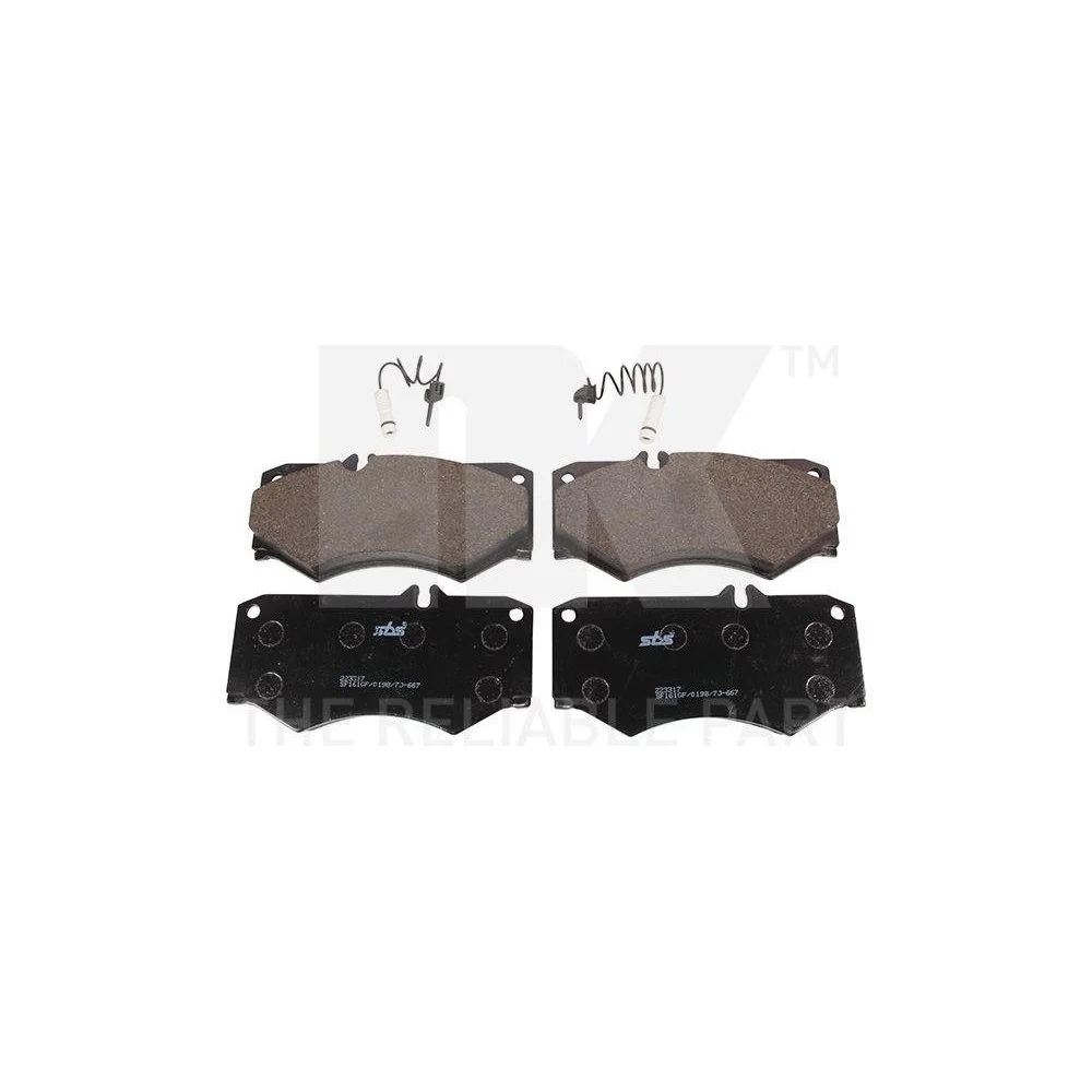 Комплект гальмівних колодок дискового гальма NK 223317 для MERCEDES-BENZ передній міст, фото №1