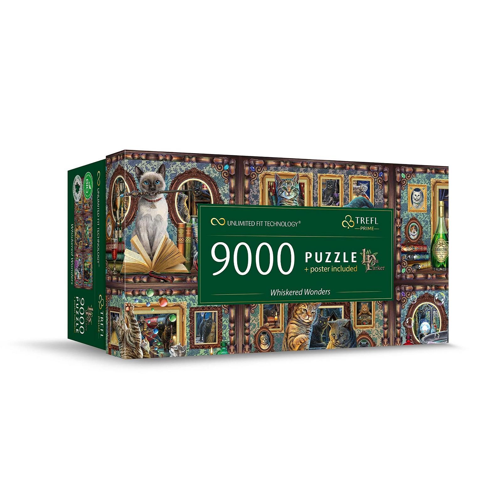 Пазл Trefl Prime UFT Whiskered Wonders 9000 елементів Lisa Parker Big Game, фото №1