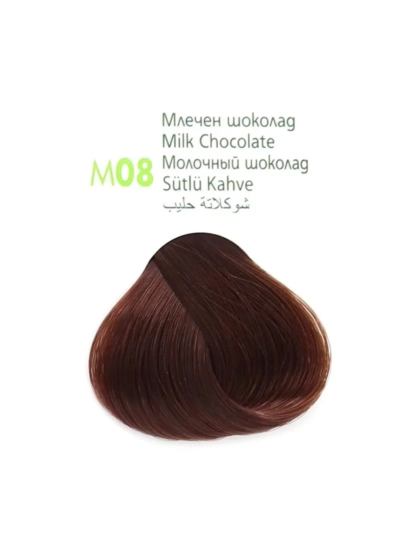 Фарба для волосся MM Beauty Phyto & Colour M08 Молочний Шоколад, фото №2 Фарба для волосся MM Beauty Phyto & Colour M08 Молочний Шоколад, фото №2