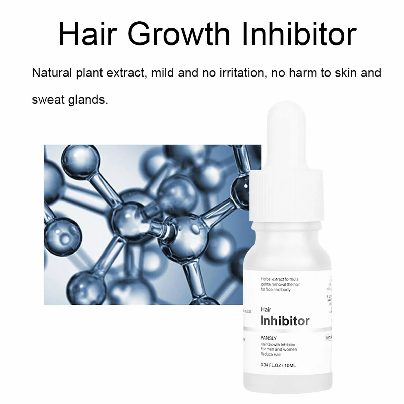 Сироватка Інгібуюча ріст волосся Рослинні екстракти 10 мл, фото №5