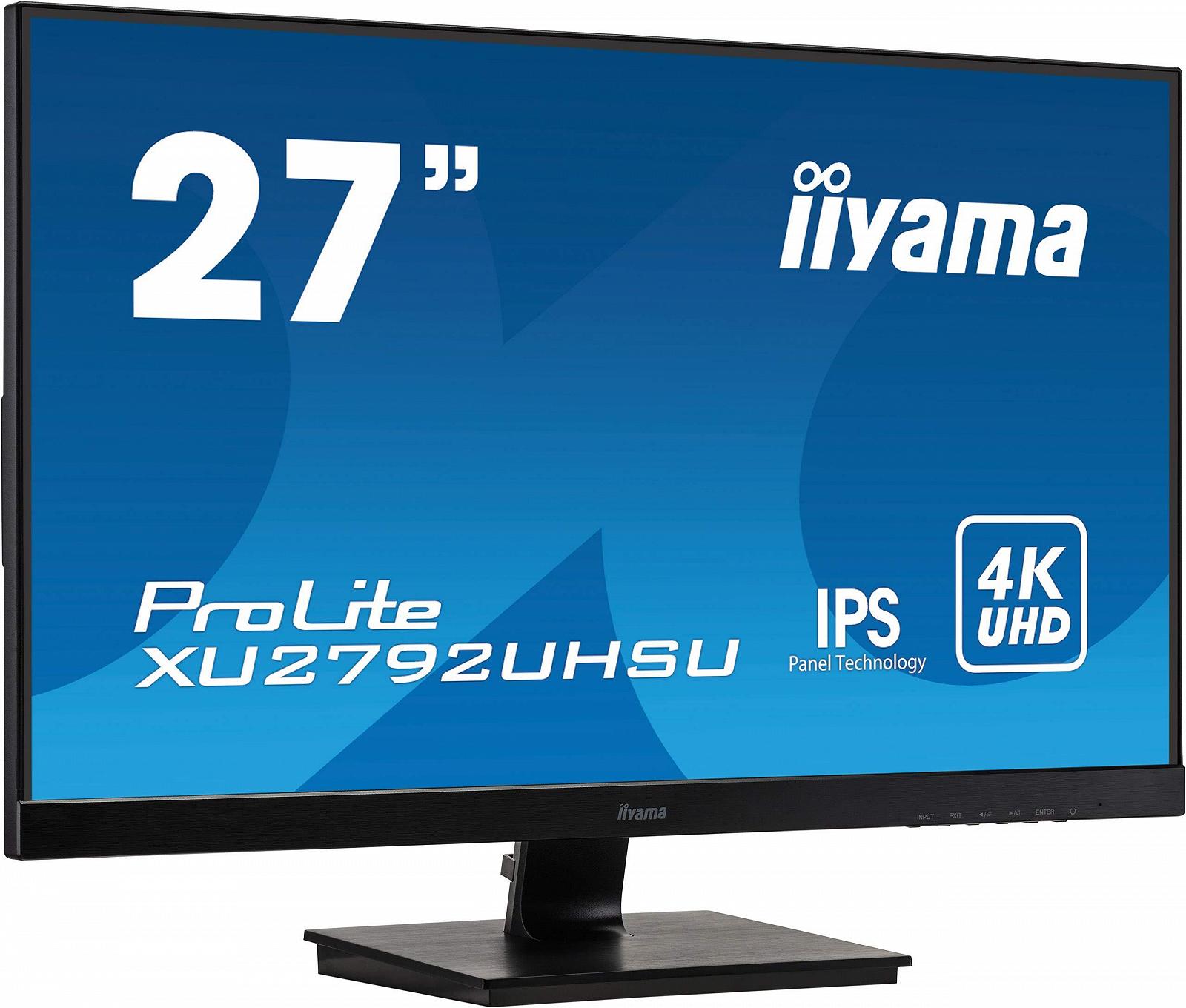 Монитор iiyama Prolite XU2792UHSU-B1 68.4 см 27 дюймов IPS LED 4K UHD DVI HDMI DP 2xUSB3.0 Slim-Line черный, фото №2