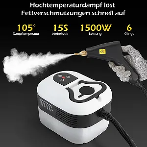 Ручний пароочисник Dyna-Living 1.5 L 14 аксесуарів ціна на synthetic.ua - Фото 1 Ручний пароочисник Dyna-Living 1.5 L 14 аксесуарів synthetic.ua - Фото 1