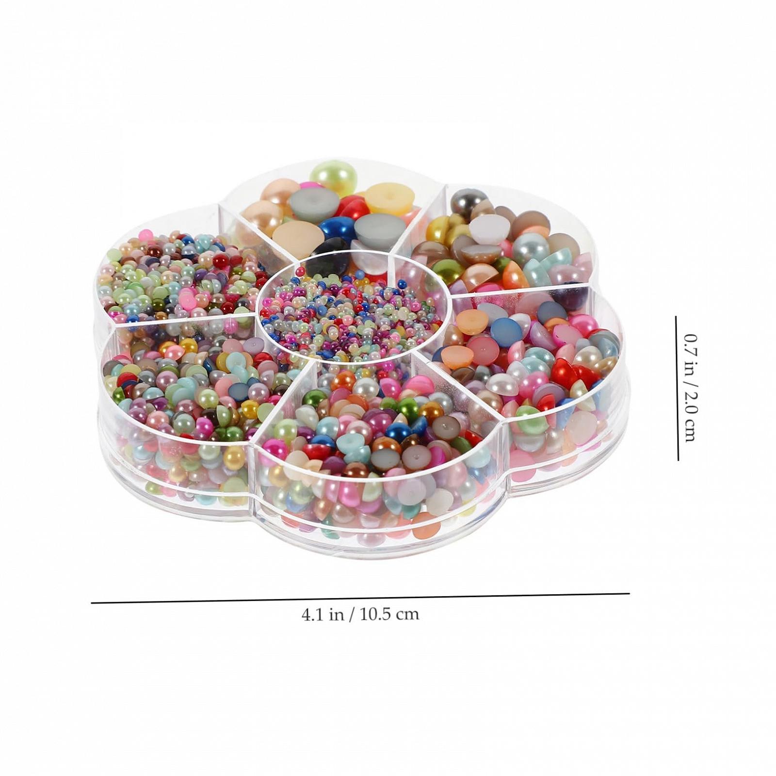 Подвеска для ногтей NUOBESTY Стразы фиолетовые, кабошоны, искусственные жемчужные бусины, полусферические бусины для маникюра, жемчуг, непористые наклейки для ногтей ABS, 1 коробка, фото №9