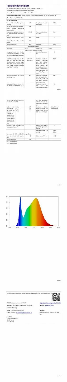 Настільна лампа Opiramit LED USB Dimmable Чорний, фото №10