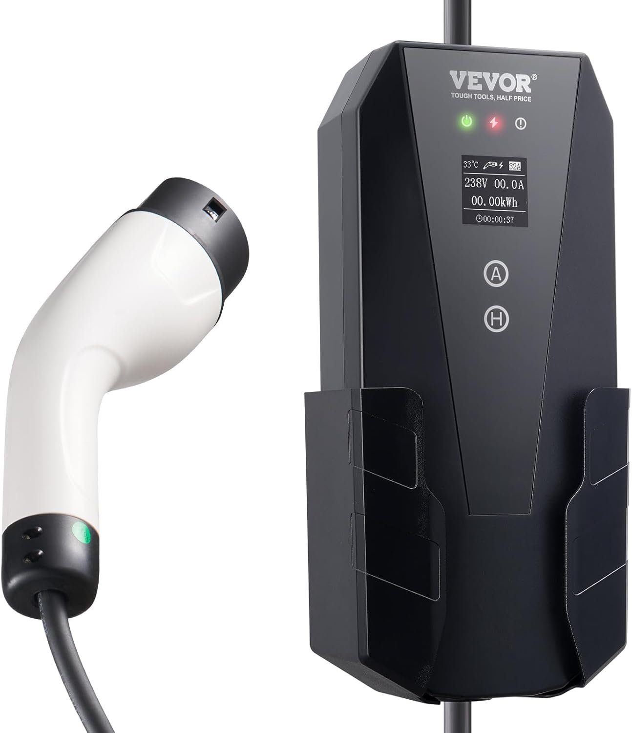 Зарядное устройство для автомобиля VEVOR EV-B06-EU003B / 3,7 кВт / 16A / IP66 / Белый-Черный, фото №2