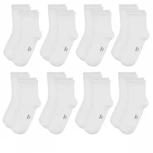 Носки Camano Fashion Ankle Cotton Fine, 8 пар, размер: 35-38, цвет: белый - Фото 1