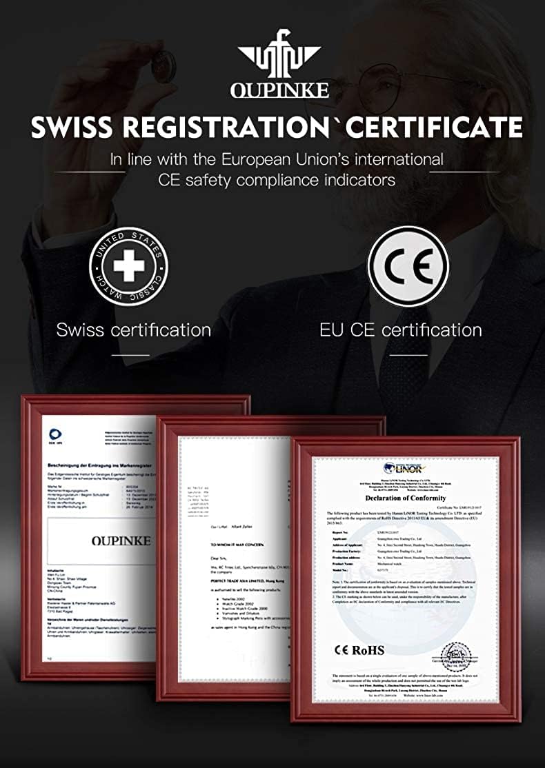 Годинник OUPINKE Automatic Skeleton Чоловічий Механічний Сапфірове скло З вольфрамової сталі Водонепроникний Люкс Світний Преміум, фото №5 Годинник OUPINKE Automatic Skeleton Чоловічий Механічний Сапфірове скло З вольфрамової сталі Водонепроникний Люкс Світний Преміум, фото №5