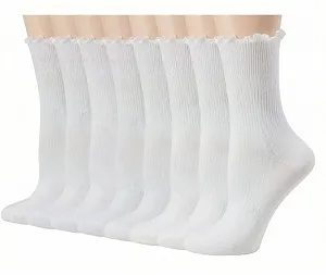 Купить Носки с рюшами, 8 пар носков, Женские, Милые хлопковые носки (Размер 35-41) - Фото 1 Носки с рюшами, 8 пар носков, Женские, Милые хлопковые носки (Размер 35-41) - Фото 1