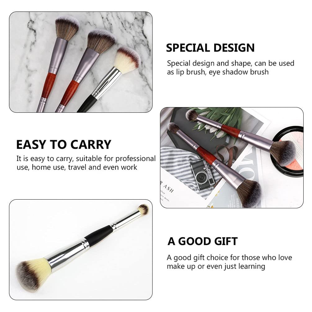 Кисти Minkissy Cosmetic Make-Up Eyeshadow Applicator Blush Набор 3 шт., фото №6