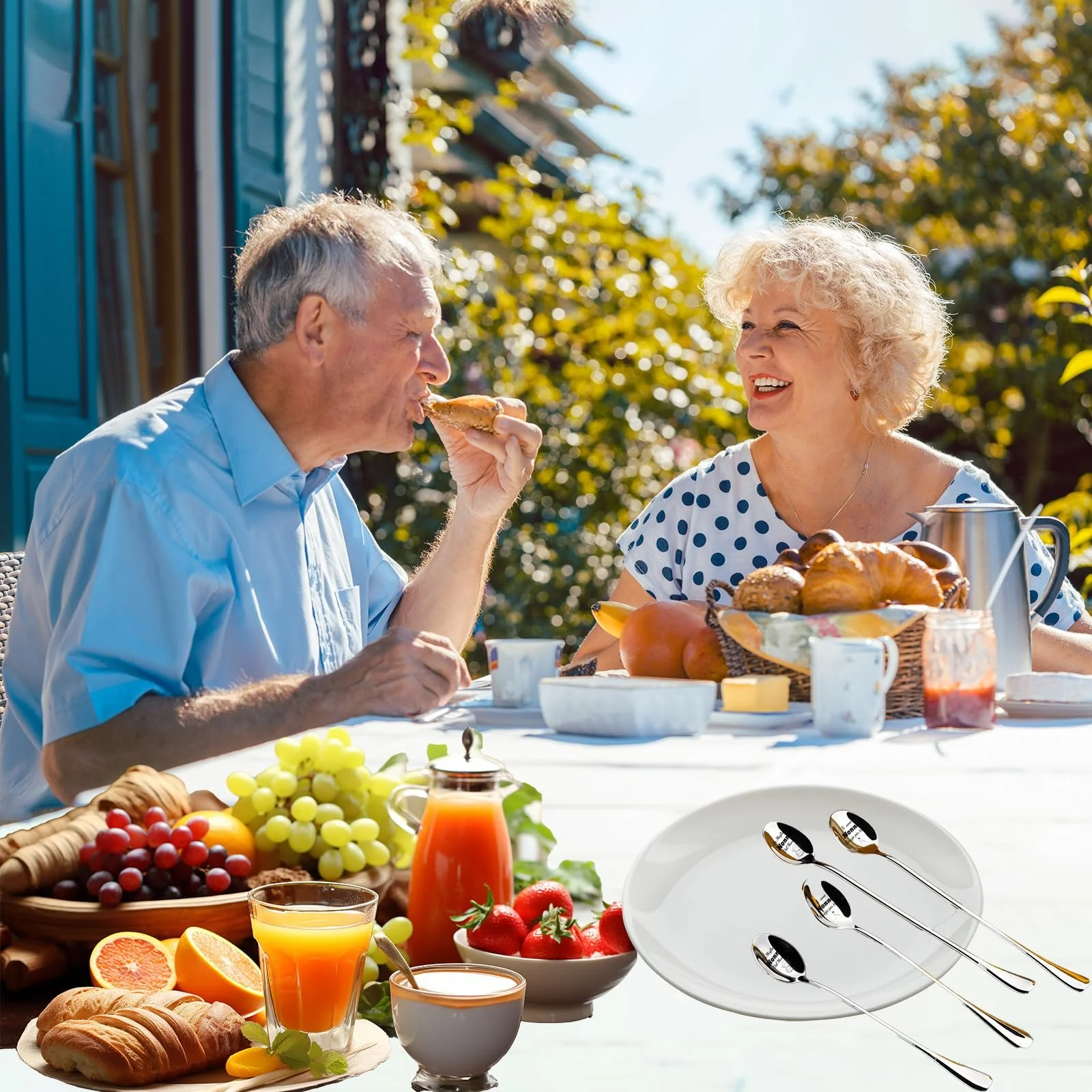 Ложка для кави Regalo Festa dei Nonni, Срібна, з нержавіючої сталі, персоналізована ложка з гравіюванням, Ich Liebe Dich, фото №6