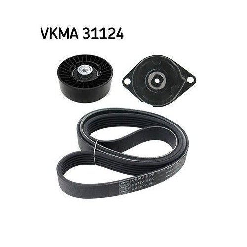 Комплект поликлинового ремня SKF VKMA 31124 для ALFA ROMEO AUDI CITROËN FIAT FORD LANCIA, фото №2 Комплект поликлинового ремня SKF VKMA 31124 для ALFA ROMEO AUDI CITROËN FIAT FORD LANCIA, фото №2