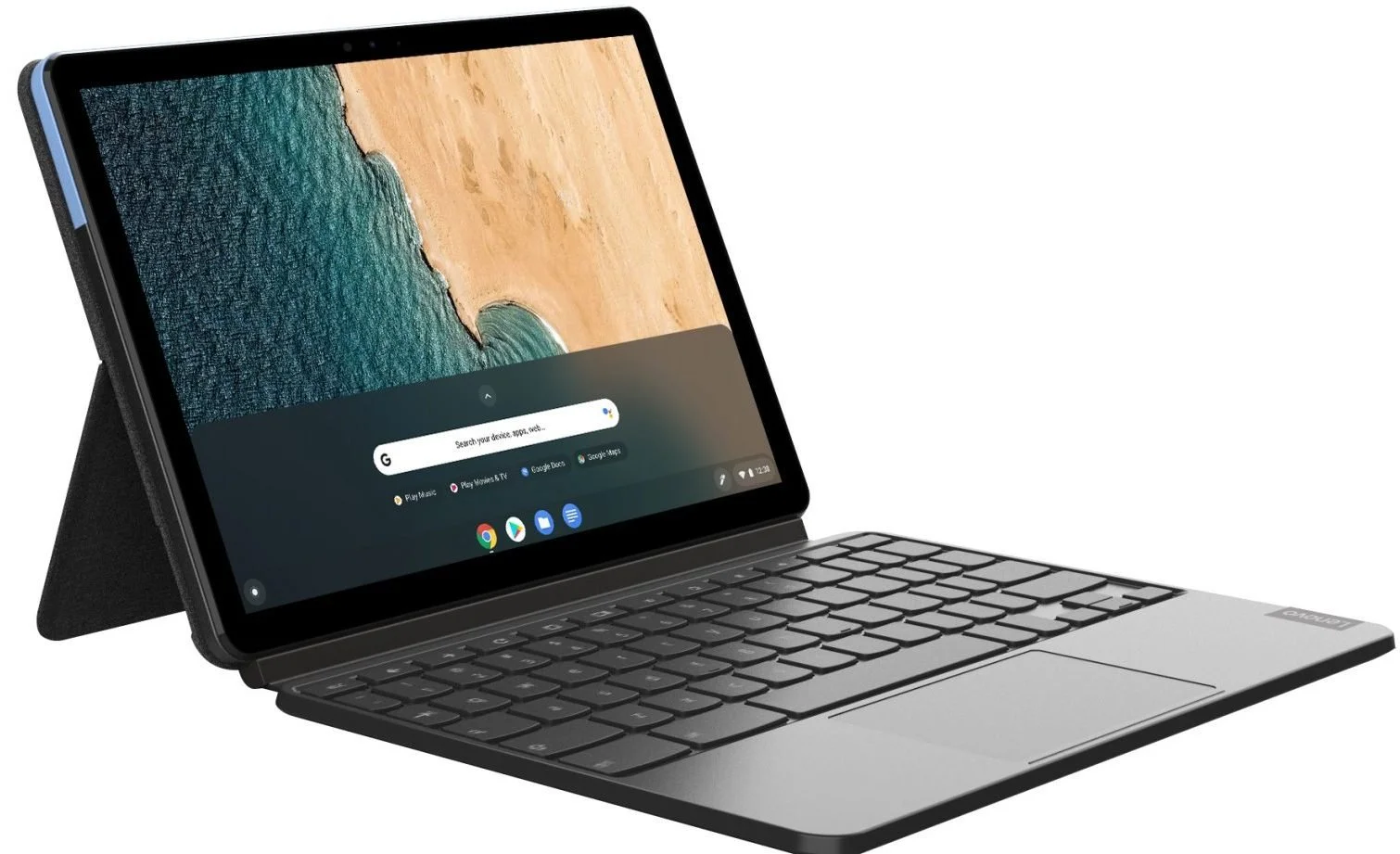 Сенсорний ноутбук 10.1" Lenovo IdeaPad Duet Chromebook Mediatek P60T RAM 4GB eMMC 64GB 10год батарея Chrome OS Алюмінієвий корпус (UKR), фото №4