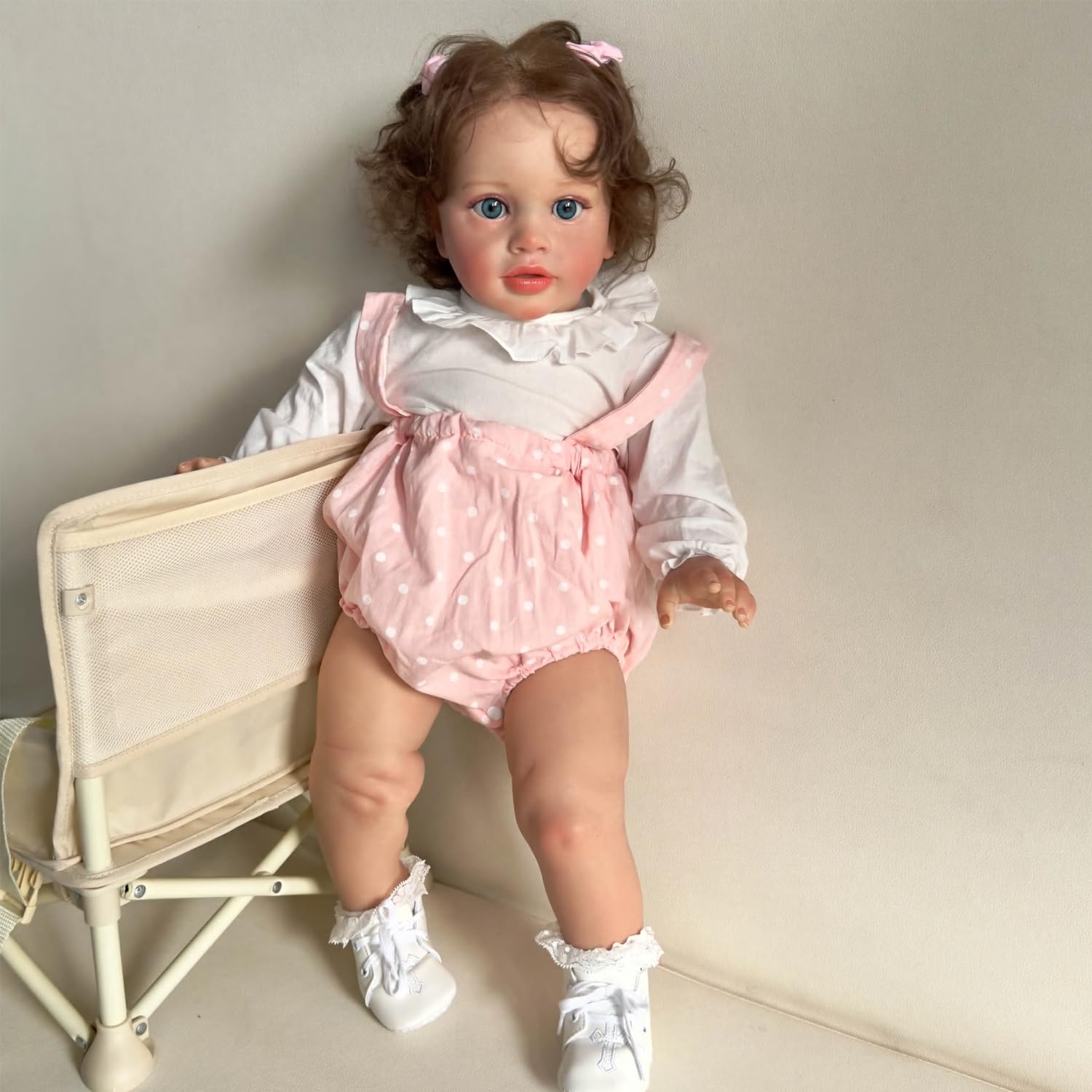 Лялька Anano Reborn Toddler Realistic Dolls Silicone Straight Legs Standing Boys з одягом, фото №1