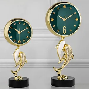 Часы настольные Aioneer с кристаллами для спальни, гостиной, офиса - Фото 1