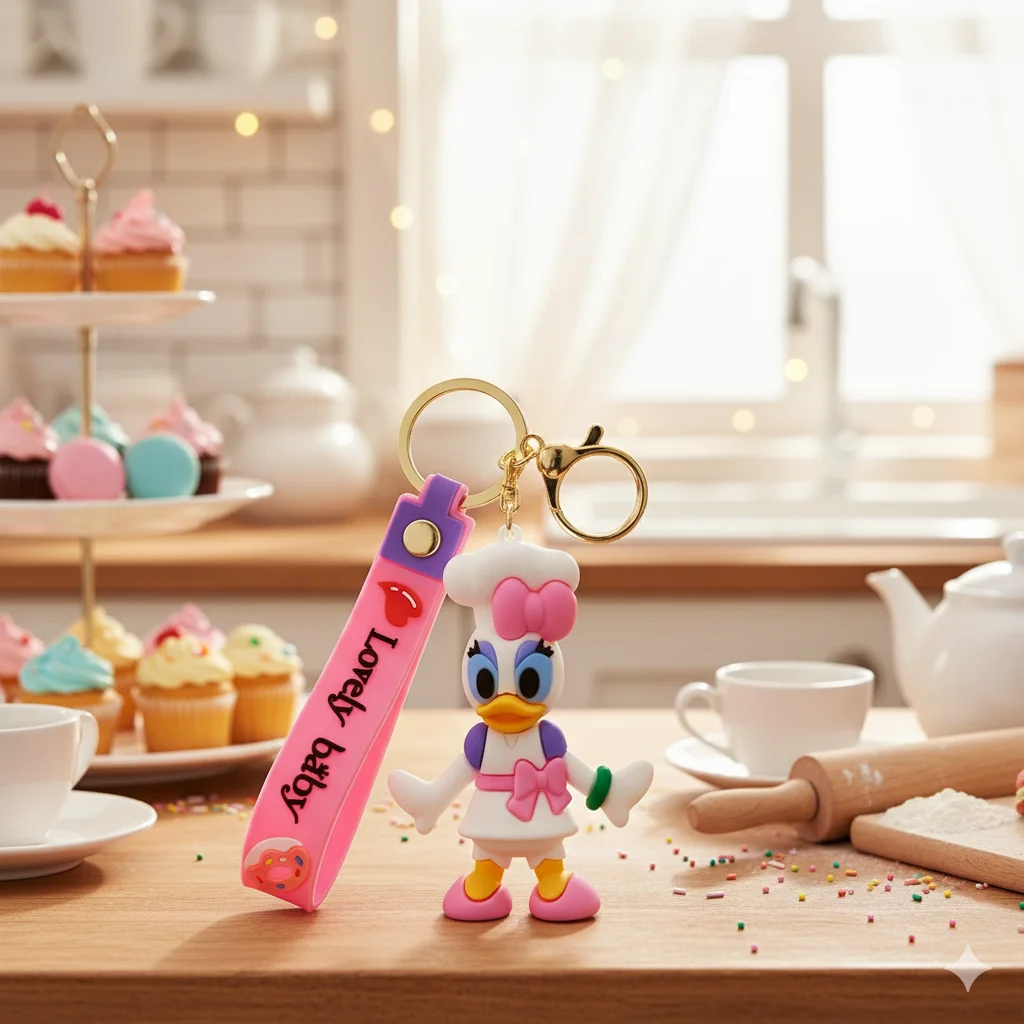 Брелок Дональд Дак Дейзі Donald Duck фігурка іграшка для ключів, рюкзака, сумки 7,5 см, фото №1 Брелок Дональд Дак Дейзі Donald Duck фігурка іграшка для ключів, рюкзака, сумки 7,5 см, фото №1