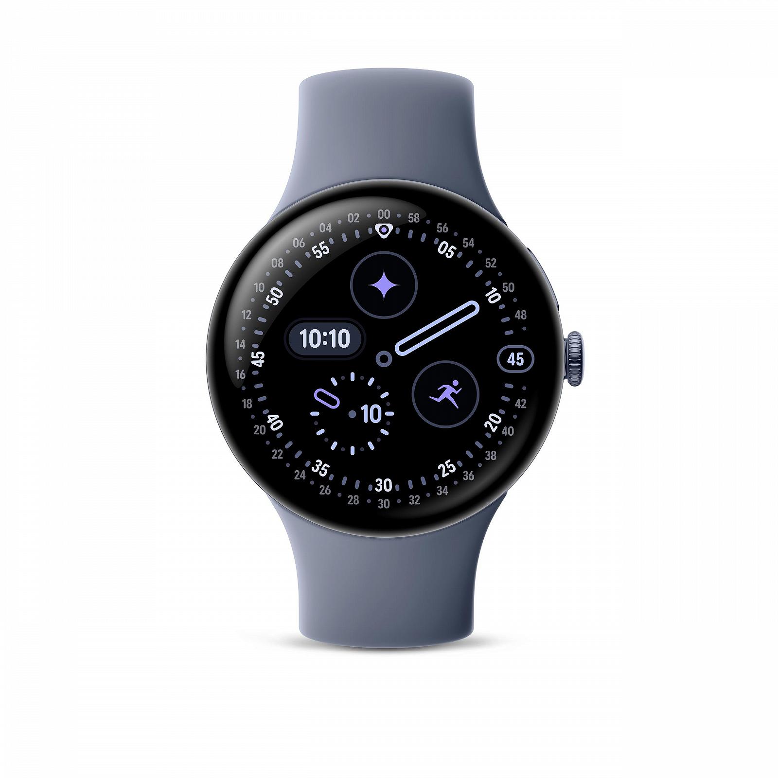 Смарт-часы Google Pixel Watch 4 (45мм) Satin Moonstone Aluminium Case с Moonstone Sports Band WiFi, фото №2