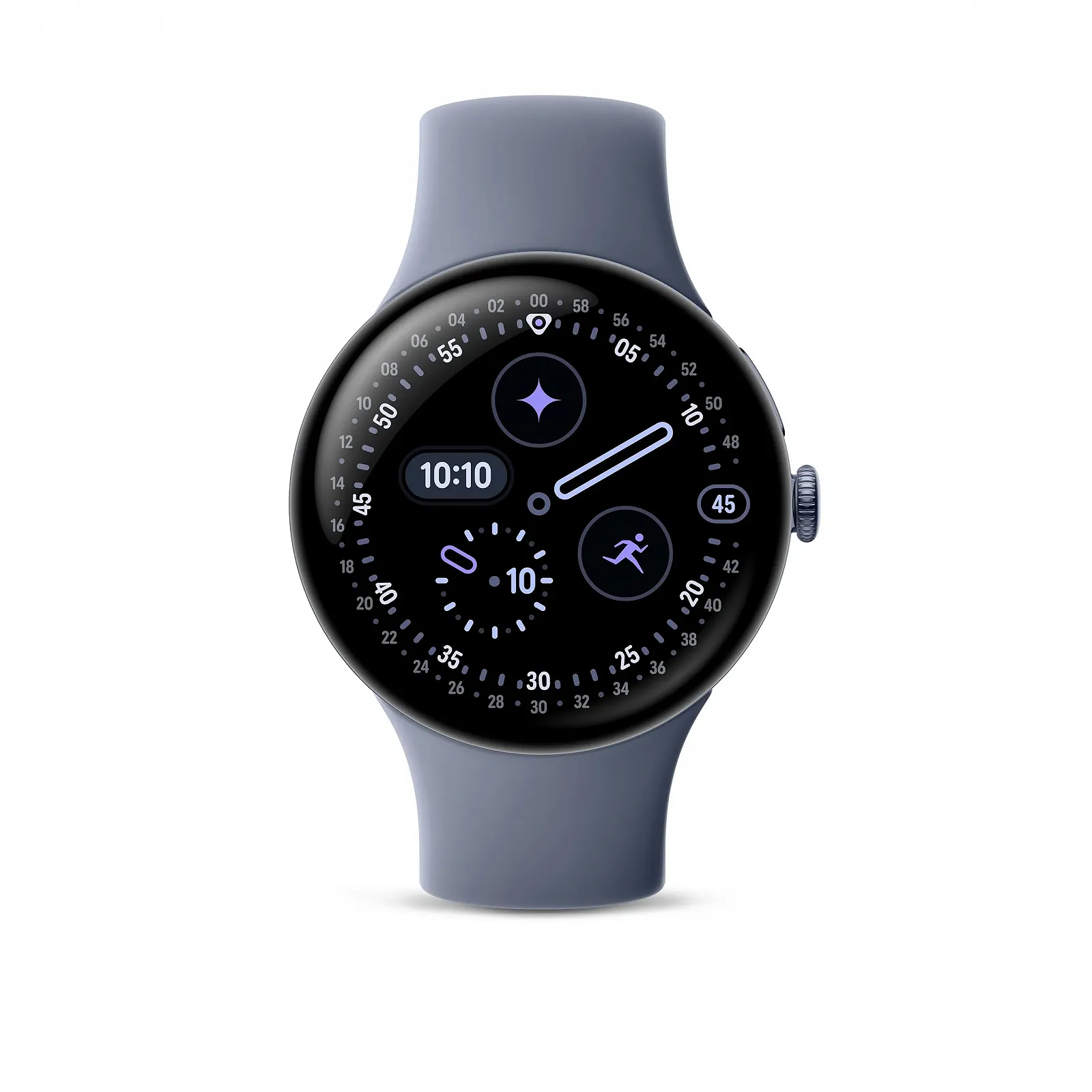 Смартгодинник Google Pixel Watch 4 (45мм) Satin Moonstone Aluminium Case з Moonstone Sports Band WiFi, фото №2